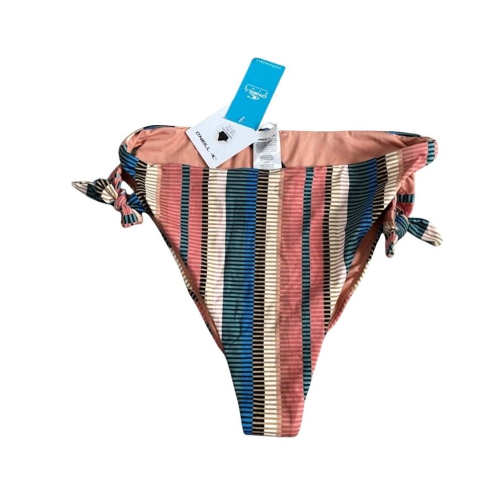 NEW O'Neill Blue Sustainable Swimsuit bottom Women's Large Made Recycled Paper